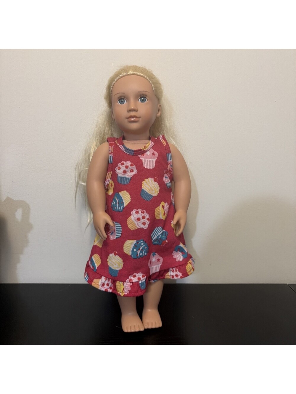 Battat Our Generation 18” Doll Blonde Hair Blue Eyes With Hair Release On Back